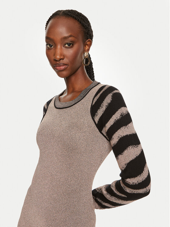 Liu Jo Sport Liu Jo Sport Kötött ruha TF4108 MS49I Arany Regular Fit