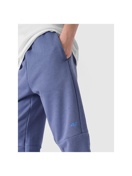 4F 4F Spodnie dresowe 4FJWSS25TTROM1103-33S Niebieski Regular Fit
