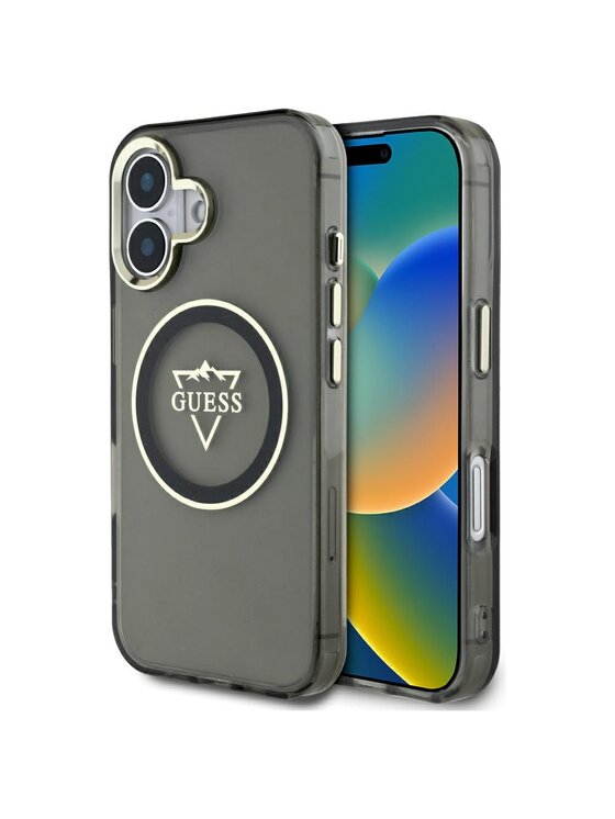 Guess Guess Etui na telefon Apple iPhone 16 Czarny