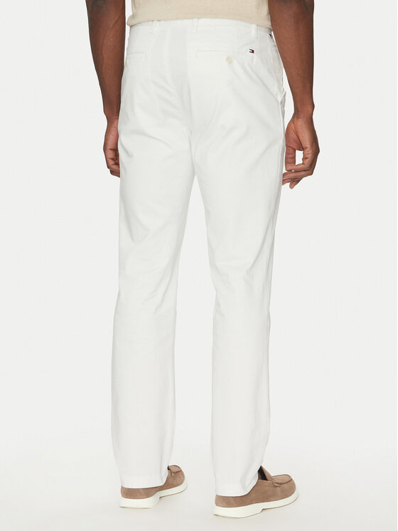 Tommy Hilfiger Tommy Hilfiger Chino nohavice Denton MW0MW37873 Biela Slim Fit