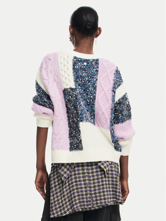 Desigual Desigual Sweater Edmonton 24WWJF19 Színes Regular Fit