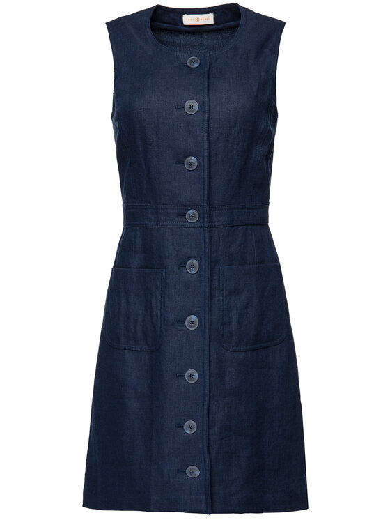 Tory Burch Tory Burch Sommerkleid 53819 Dunkelblau Regular Fit