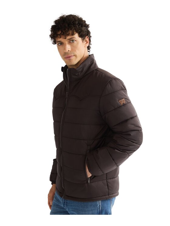 Wrangler Wrangler Kurtka przejściowa 112386961 Brązowy Regular Fit