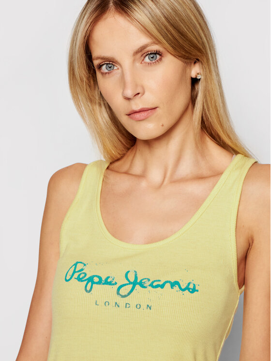 Pepe Jeans Pepe Jeans Top Dunia PL504853 Rumena Regular Fit