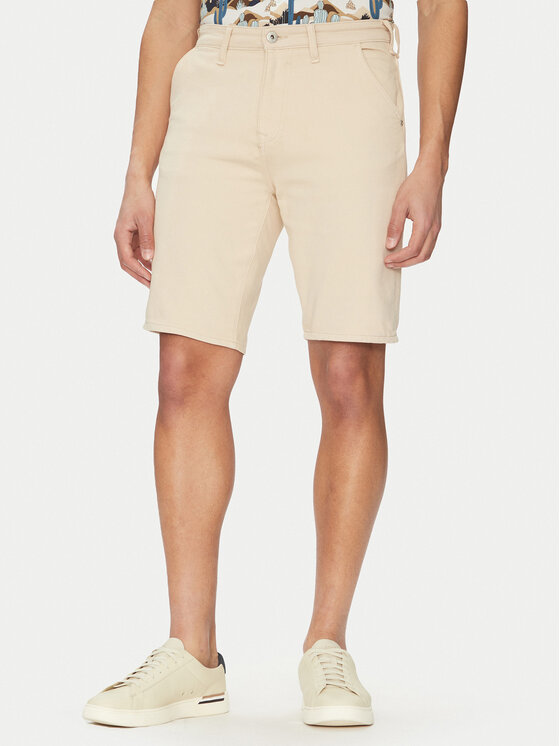 Blend Blend Pantaloni scurți de blugi 20718139 Bej Regular Fit