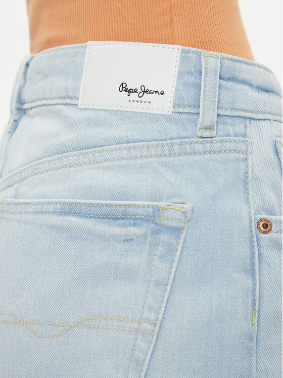 Pepe Jeans Pepe Jeans Džínsové šortky PL801176 Modrá Loose Fit