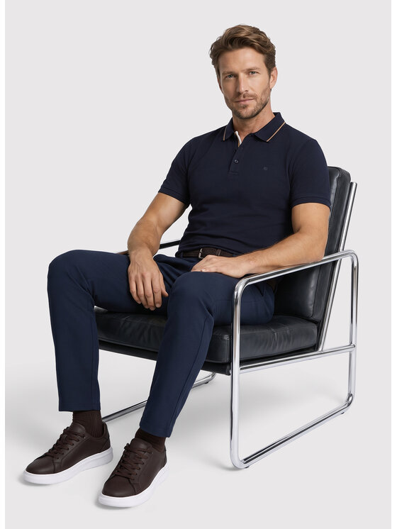 Pako Lorente Pako Lorente Polo P26WN-TX-008 Granatowy Regular Fit