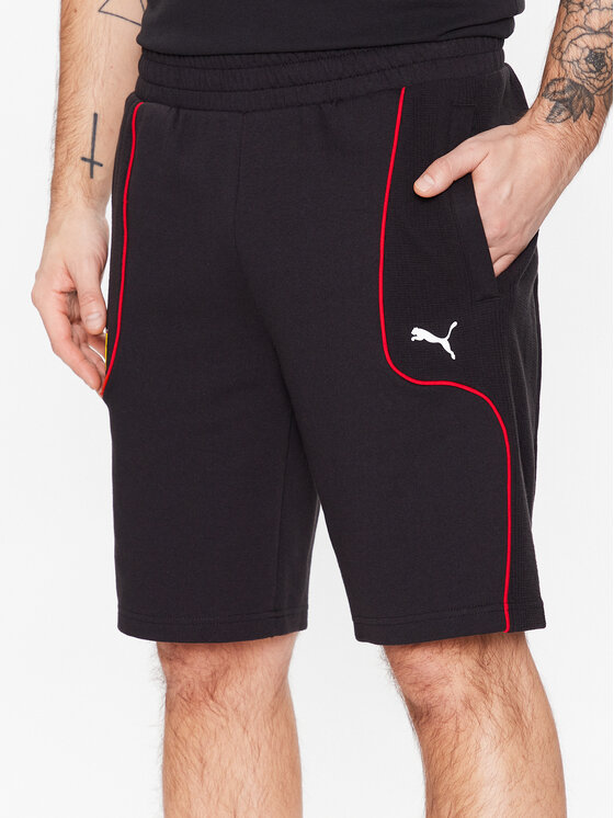 Puma Puma Szorty sportowe Ferrari Race 538167 Czarny Regular Fit