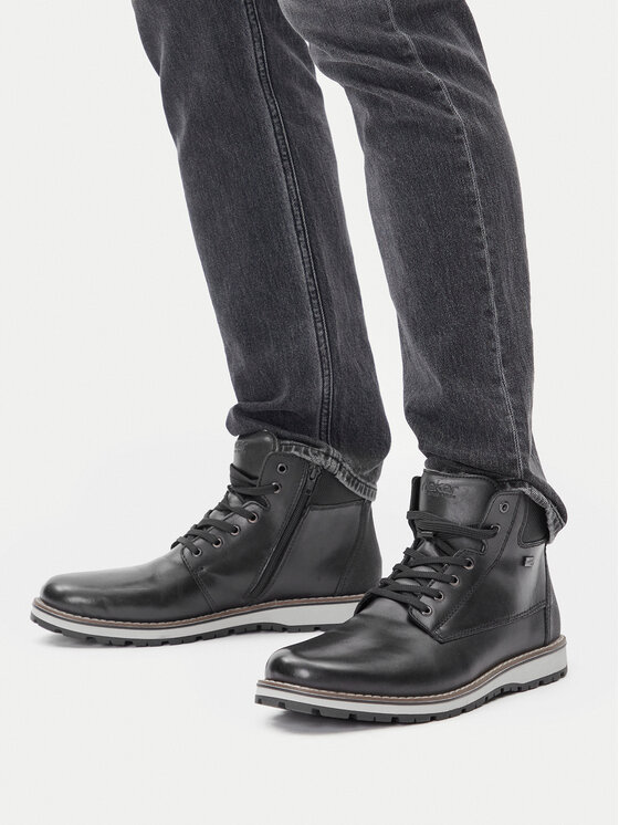 Rieker Rieker Schnürschuhe 38405-00 Schwarz