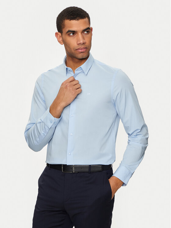 Calvin Klein Košeľa K10K110856 Modrá Slim Fit