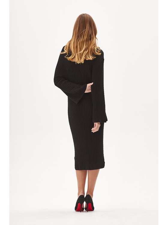 Castellani Castellani Sukienka codzienna Amira Czarny Regular Fit