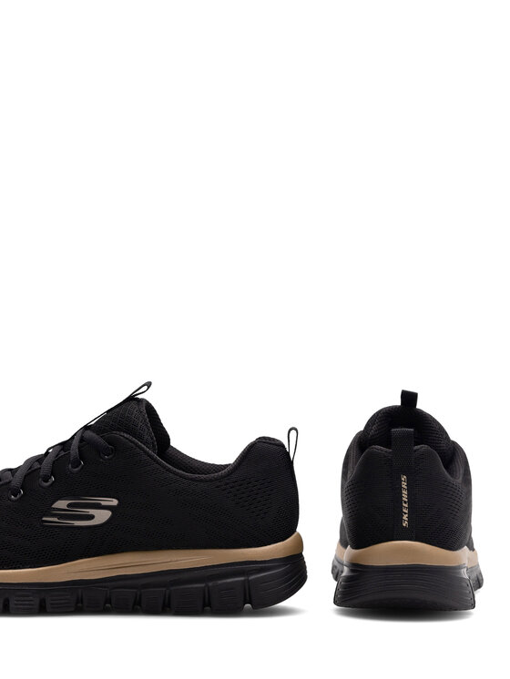 Skechers Skechers Snīkeri GRACEFUL 12615 BKRG Melns