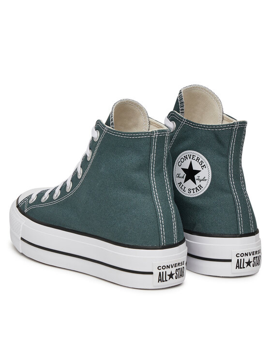 Converse Converse Plátěnky Chuck Taylor All Star Lift Platform A12596C Zelená