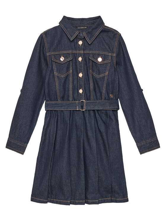 Sukienka jeansowa Guess, Rozmiar 8Y, Granatowa, J5YK12 D4EU0