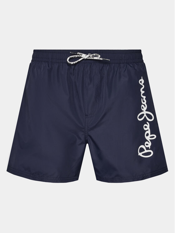 Pepe Jeans Pepe Jeans Ujumisšortsid Logo Swimshort PMB10393 Tumesinine Regular Fit