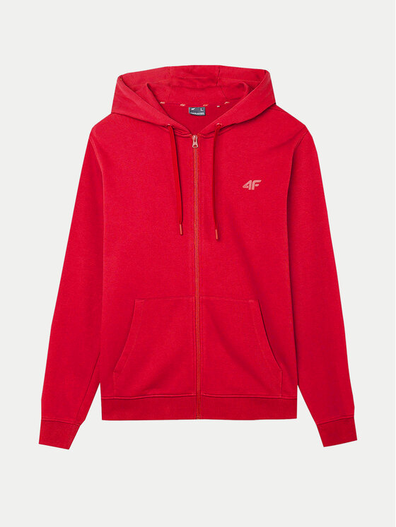 4F 4F Sweatshirt 4FWSS24TSWSM0951 Dunkelrot Regular Fit