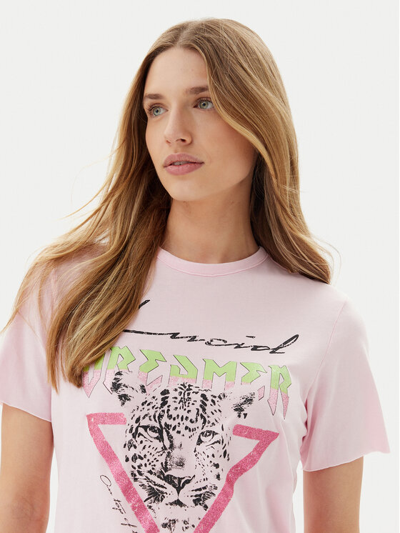 ONLY ONLY Тишърт Lucy 15307412 Розов Regular Fit