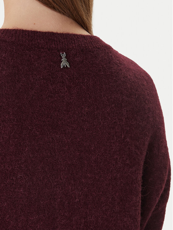 Patrizia Pepe Patrizia Pepe Pulover 2K0326/K293-M536 Bordo rdeča Regular Fit