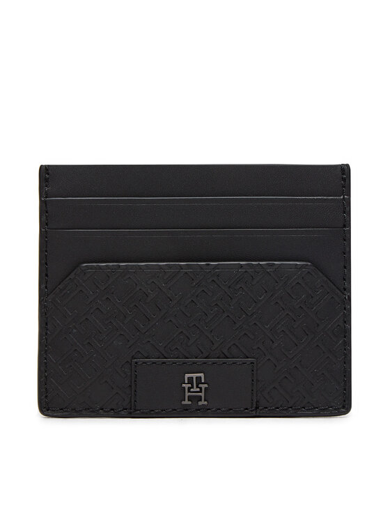 Etui pentru carduri Tommy Hilfiger Th Monogram Cc Holder AM0AM12169 Negru