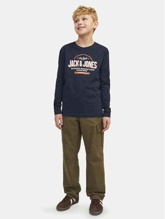 Jack & Jones Junior Jack & Jones Junior Bluză Logo 12258880 Bleumarin Regular Fit