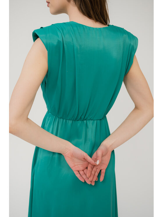 ROSE AVENUE ROSE AVENUE Sukienka koktajlowa NOBI Turkusowy Regular Fit