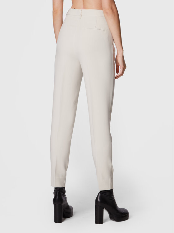 Bruuns Bazaar Bruuns Bazaar Spodnie materiałowe Cindysus BBW2595 Beżowy Slim Fit