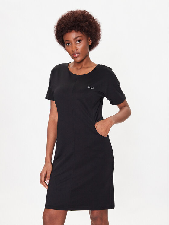 Liu Jo Sport Rochie de zi TA3031 F0869 Negru Regular Fit