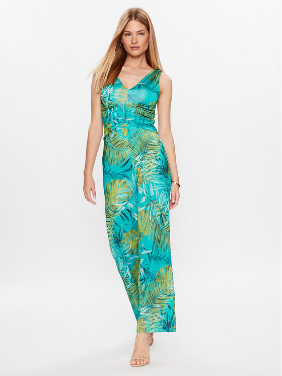 Guess Guess Jumpsuit W3GD0C KBAC2 Verde Regular Fit