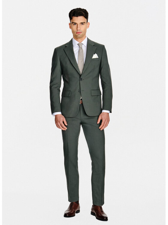 Pako Lorente Pako Lorente Spodnie garniturowe P26SP-6G-015 Zielony Slim Fit