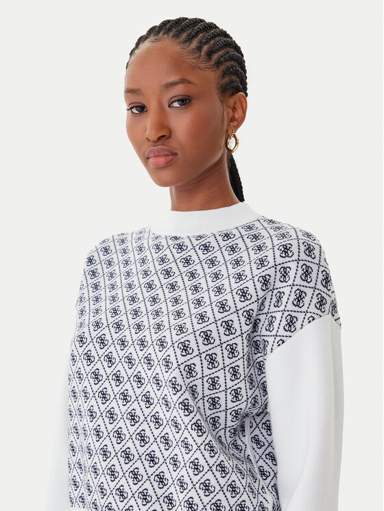 Guess Guess Гольф W5BR23 Z3JD2 Écru Relaxed Fit