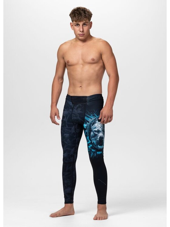 PITBULL PITBULL Legginsy PITBULL WORLD Czarny Regular Fit
