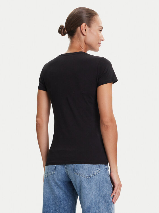 Liu Jo Liu Jo T-Shirt UF5265 JS923 Czarny Regular Fit