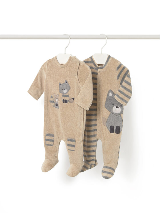 Mayoral Mayoral 2er-Set Strampler 2719 Beige