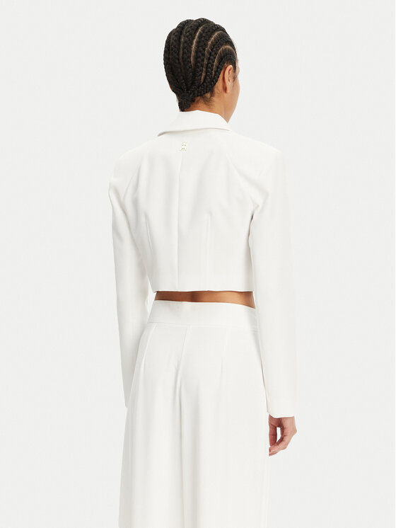 Patrizia Pepe Patrizia Pepe Pintsak 2S1531 A411 Valge Regular Fit