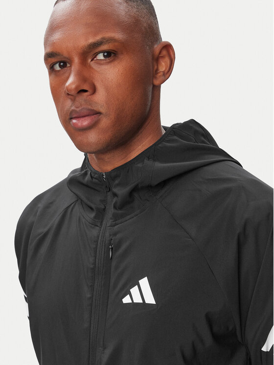 adidas adidas Běžecká bunda Climacool Iconic KQ8060 Černá Regular Fit