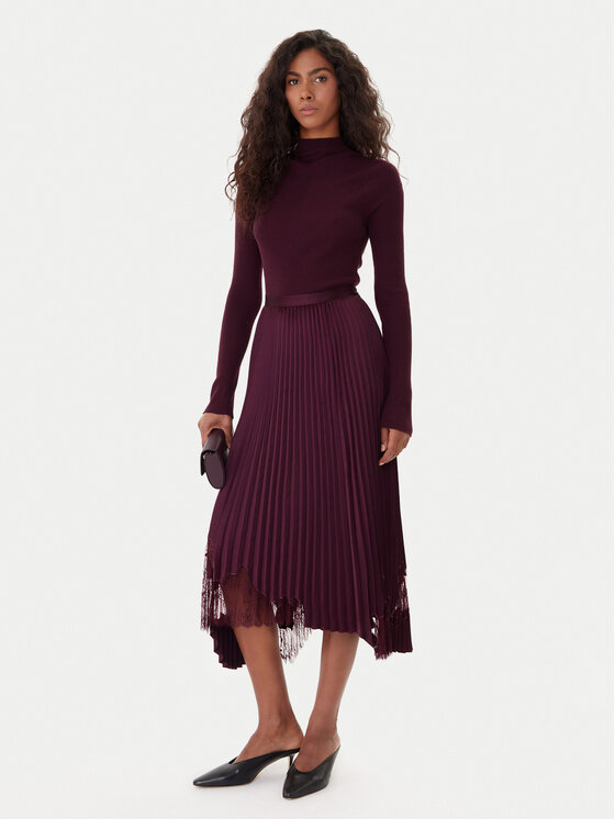 BOSS BOSS Fustă plisată Velacey 50546594 Violet Regular Fit