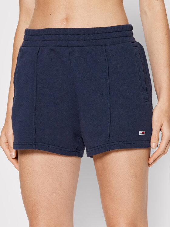 Női Sport rövidnadrág Tommy Jeans, Méret: S, Sötétkék, Essential DW0DW12626