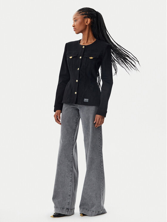 Versace Jeans Couture Versace Jeans Couture Traper jakna 78HAS457 Crna Slim Fit