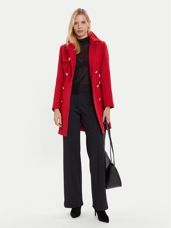 Morgan Morgan Wollmantel 242-GEVA Rot Regular Fit