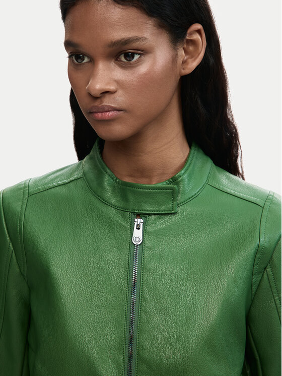 Desigual Desigual Ādas imitācijas jaka Ariel 26SWEW09 Zaļš Regular Fit