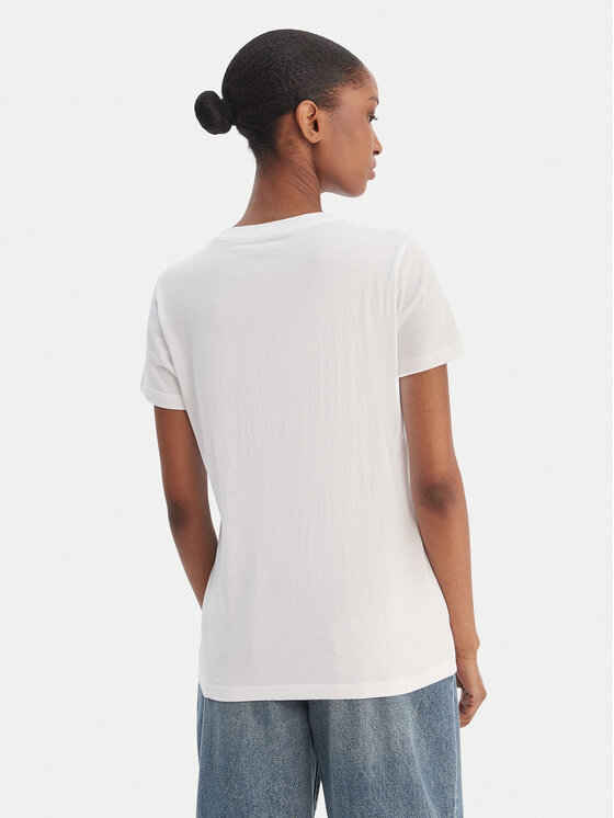 Lee Lee T-Shirt Logo Tee L42UER12 112109470 Biały Regular Fit