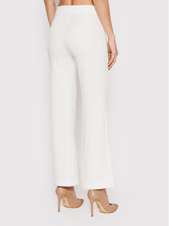 DeeZee DeeZee Spodnie materiałowe Colleen SPDT0001 Biały Regular Fit