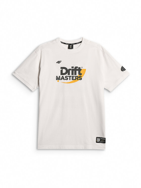 4F 4F T-Shirt MOTOSPORTS 2026 Biały Loose Fit