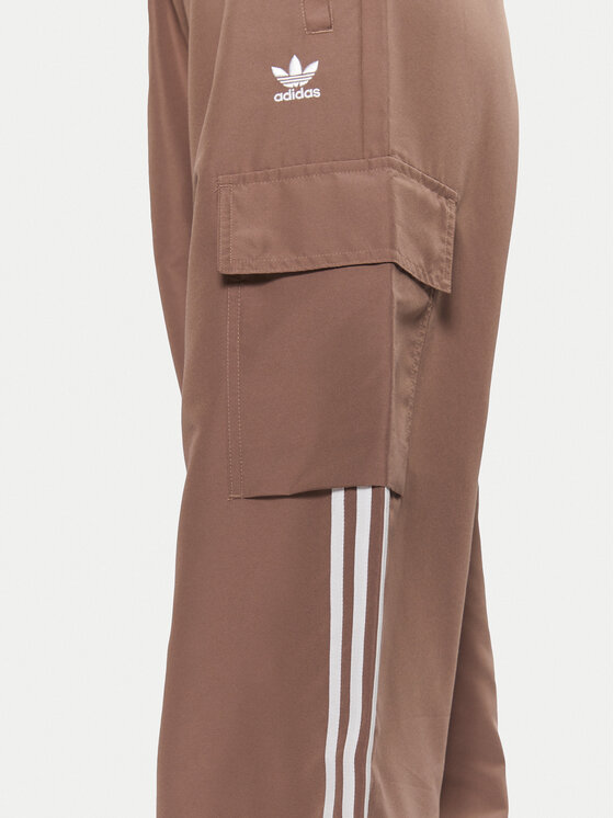 adidas adidas Donji dio trenerke adicolor 3-Stripes JC8138 Bež Loose Fit
