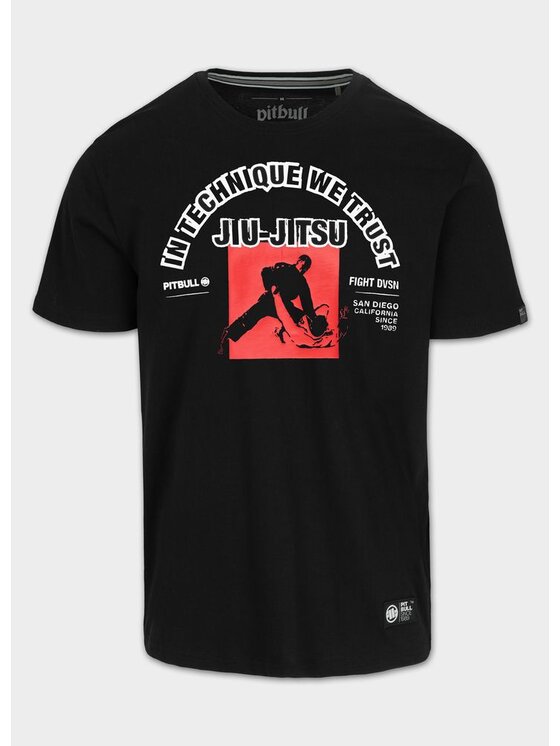 PITBULL PITBULL T-Shirt IN TECHNIQUE WE TRUST Czarny Regular Fit