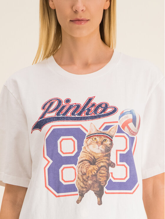 PINKO Pinko Тишърт LUCIA HEFFERNAN Marquise PE 20 PHEFF 1N12L1 Y68E Бял Regular Fit