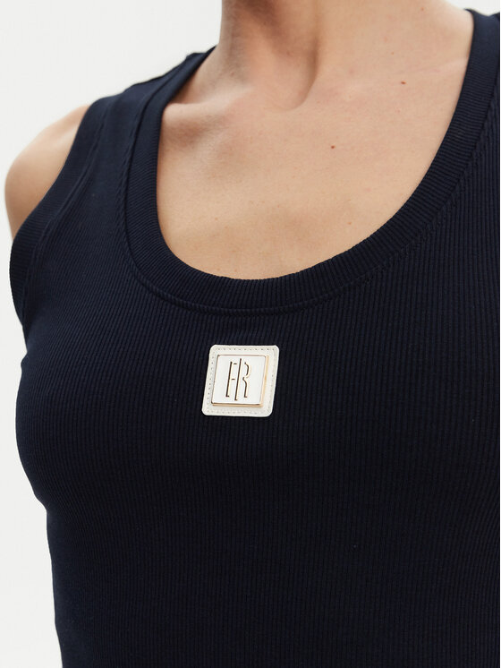 Fracomina Fracomina Top FP25ST2001J40101 Tamnoplava Slim Fit