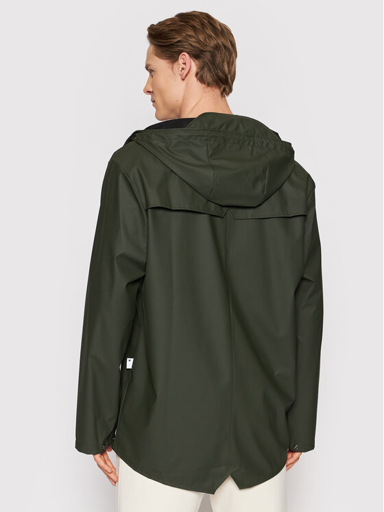 Rains Rains Kurtka przeciwdeszczowa Unisex 12010 Zielony Regular Fit