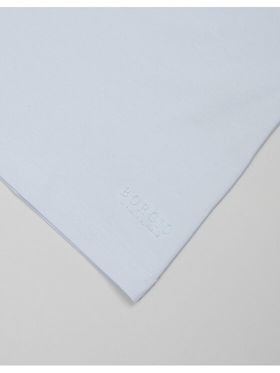 Borgio Borgio T-Shirt covo Niebieski Slim Fit