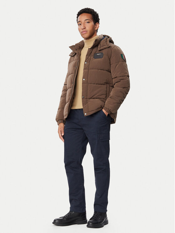 Aeronautica Militare Aeronautica Militare Žieminė striukė 262AB3072UCT04358 Ruda Regular Fit